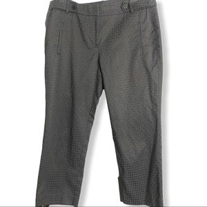 Loft gray textured Capri crop pants sz 6
